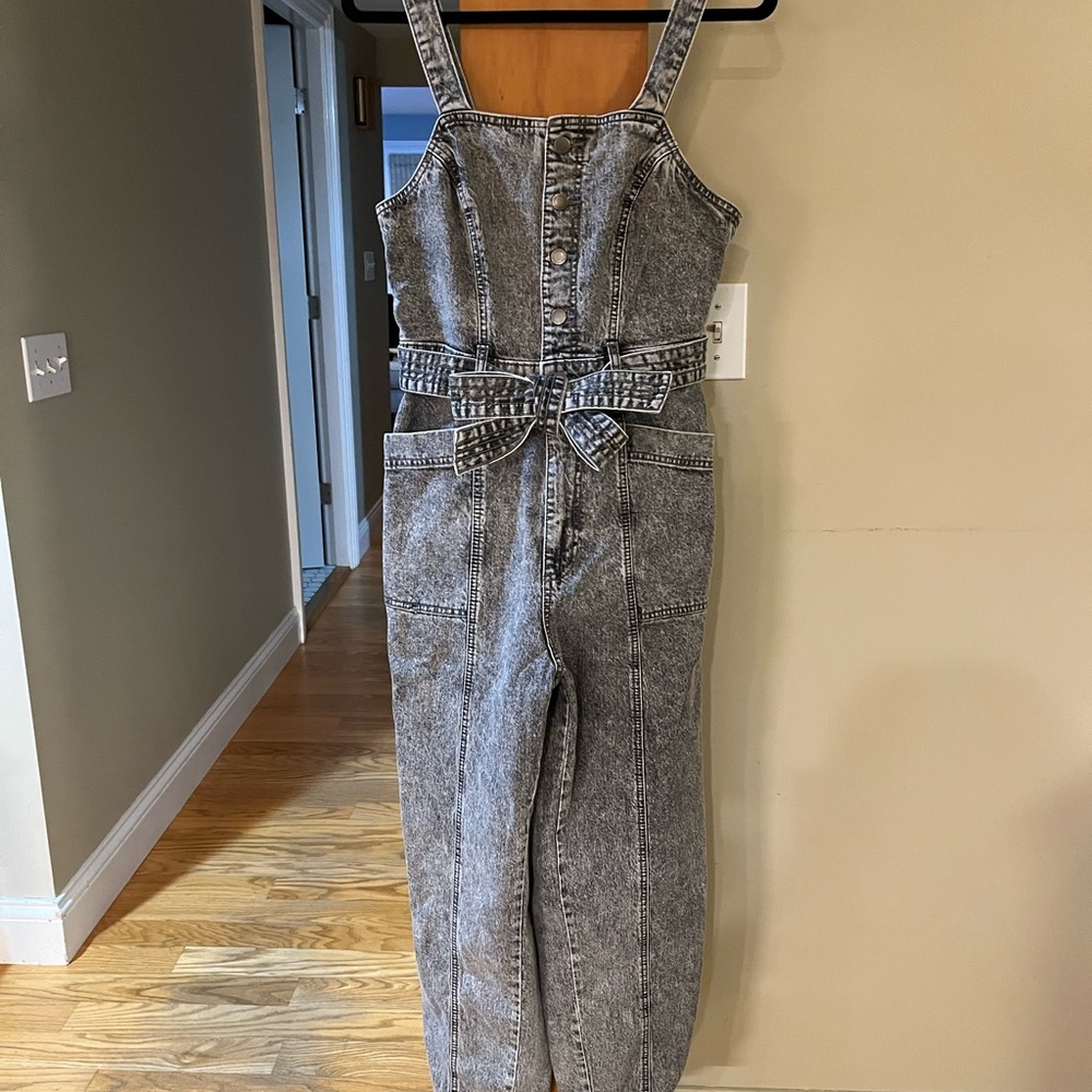 NWOT Women's Grey Denim Jumpsuit